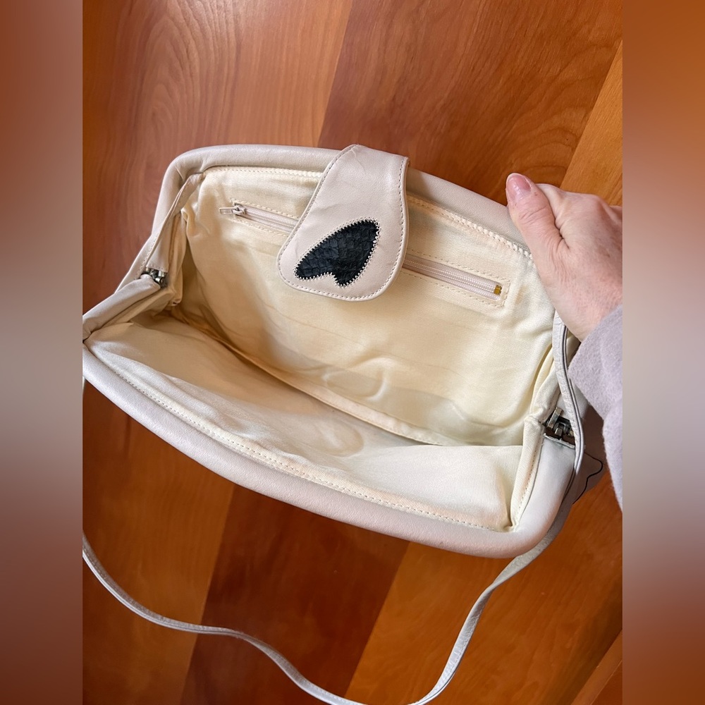 Vintage Leather Patchwork Purse 1970s - image 3